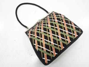 ビーズ　ハンドバッグ